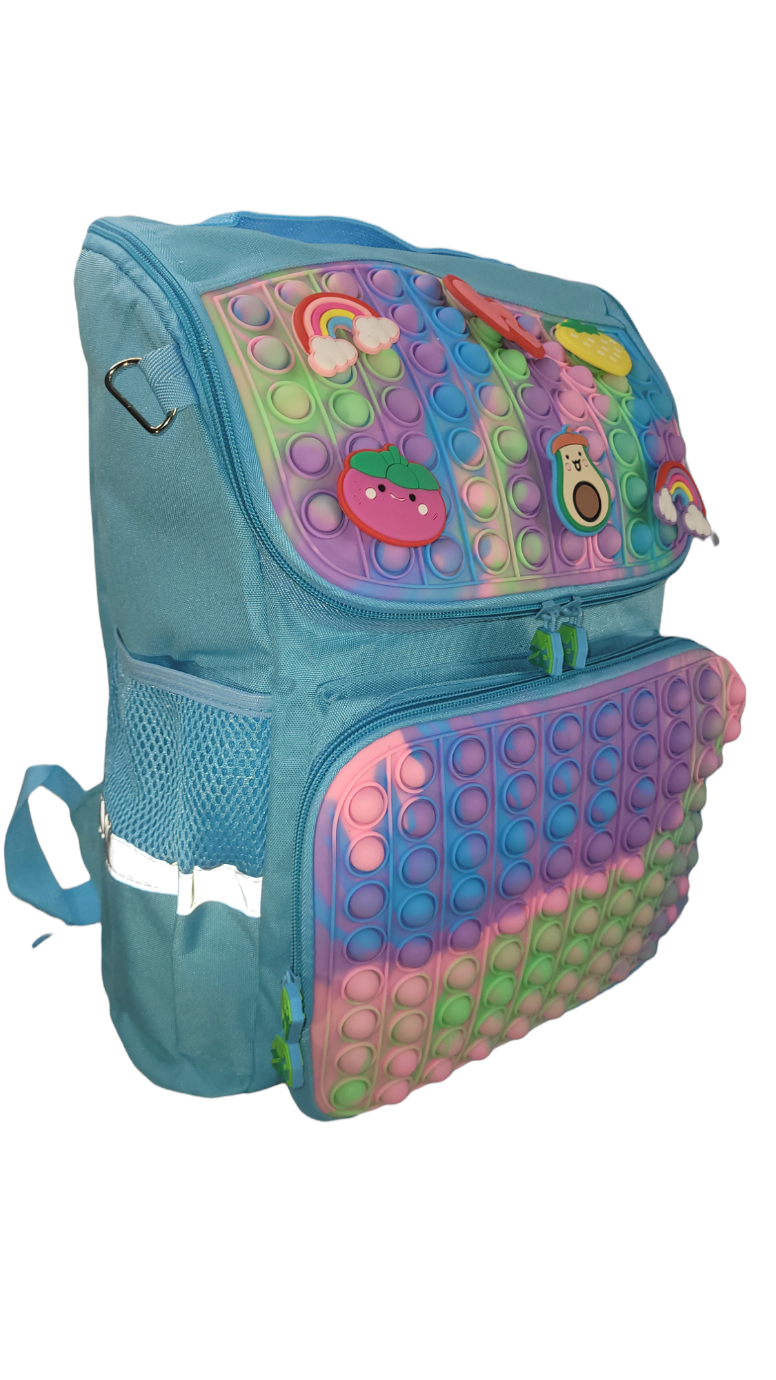 Blue popper backpack