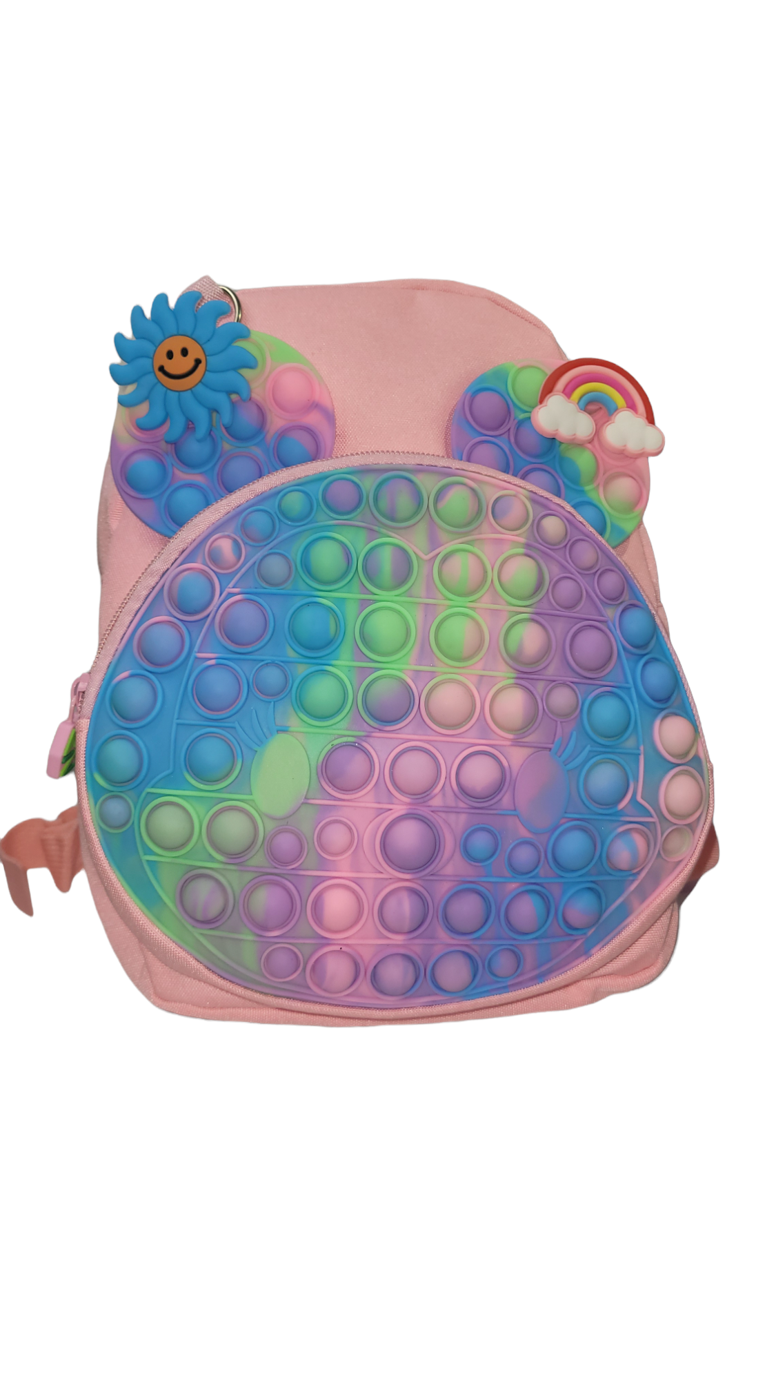 Small pink popper backpack