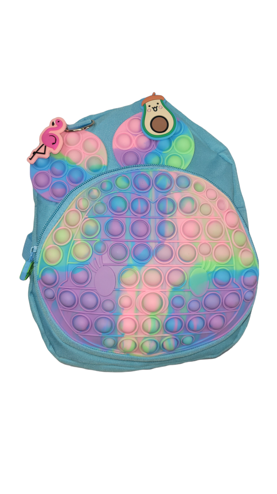 Small blue popper backpack