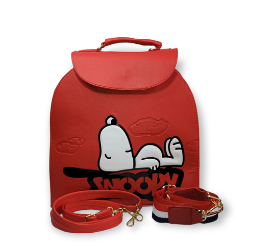 Red Snoopy backpack / bag