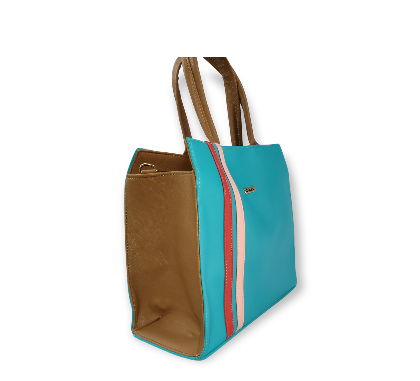 Teal strapless handbag