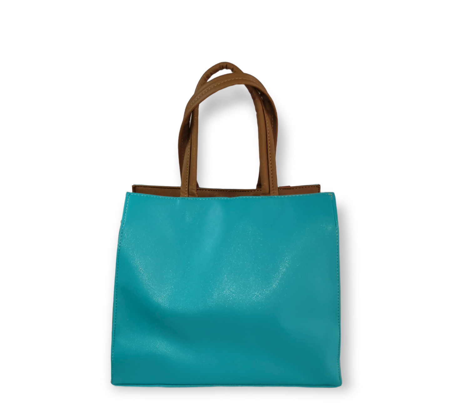 Teal strapless handbag