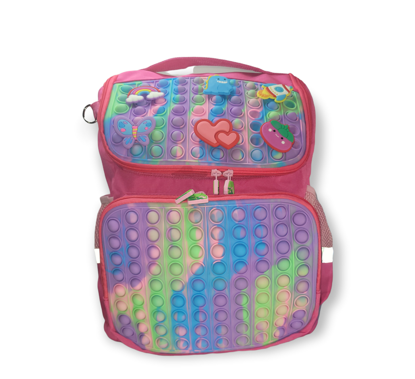 Pink popper backpack