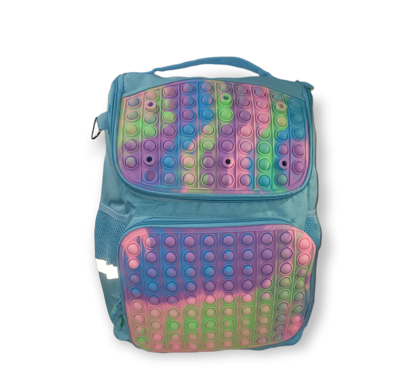 Blue popper backpack